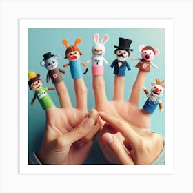 Finger Puppets Art Print