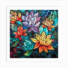 Stained Glass Art Art Print