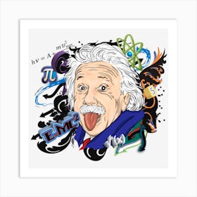 Albert Einstein Physicist Art Print