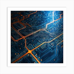 Circuit Board 57 Art Print