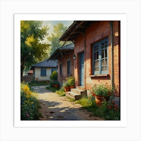 Russian Village Art Print