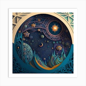 Sky Is Blue Art Print