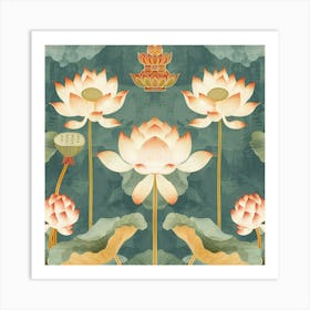 Lotus Flower 1 Art Print