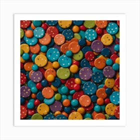 Colorful Dots Art Print