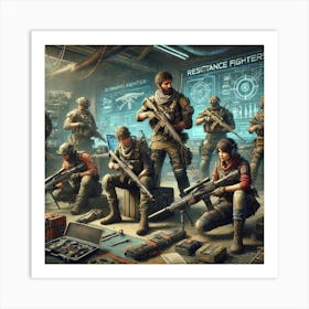 A Sci Fi Depiction Of The Resistance Fighters Art Print