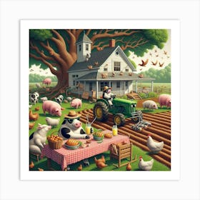 Farm Animals 6 Art Print