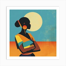 African Woman Canvas Print 4 Art Print