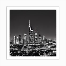 Frankfurt Skyline Art Print