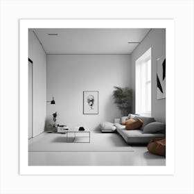 Minimalist Living Room Art Print