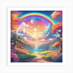 Rainbow In The Sky 3 Art Print