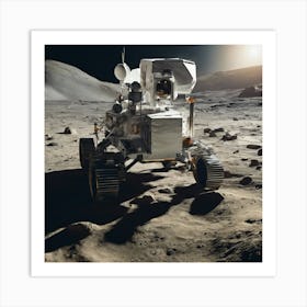Rover On The Moon 1 Art Print