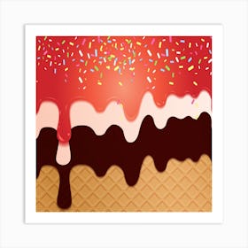 Ice Cream Sundae 6 Art Print