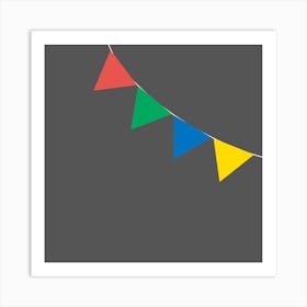 Colorful Bunting Art Print