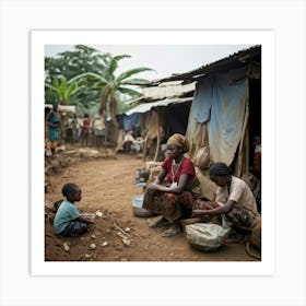 Gambia Slums Art Print