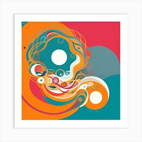 Abstract Swirls 10 Art Print