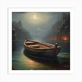 Small ship Art Print