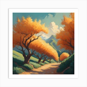 Autumn Trees 2 Art Print