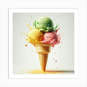 Ice Cream Cone 3 Art Print