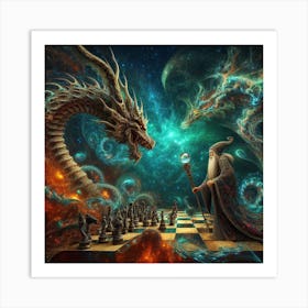 Chess Game Art Print