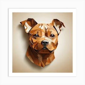 Polygonal Dog Art Print