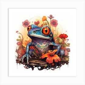 Frog Splash Art Print