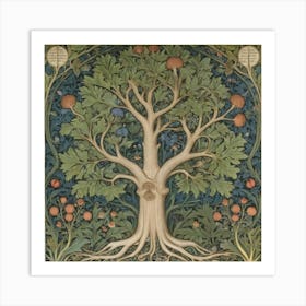 William Morris London Exhibition Poster Tree Of Life Botanical Art Print 1 Art Print