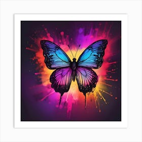 Colorful Butterfly 134 Art Print