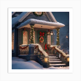 Christmas House 147 Art Print