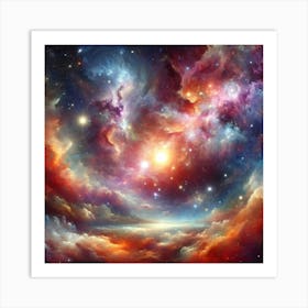 Cosmic Whirl 6 Art Print