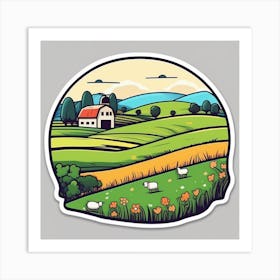 Farm Landscape 34 Art Print