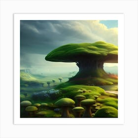 Mushroom Forest 6 Art Print