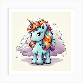 Cute Unicorn 74 Art Print