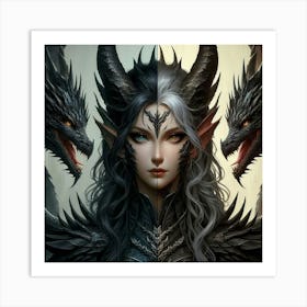 Elven Woman Art Print