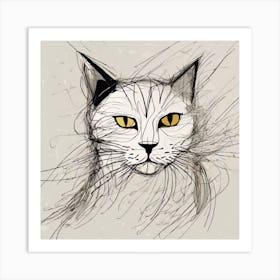 Cat Portrait 1 Art Print