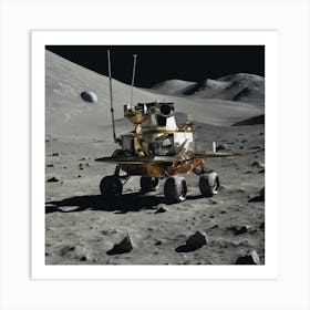 Rover On The Moon 3 Art Print