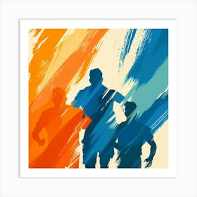 Runner'S Race 4 Art Print