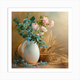 Flowers In A Vase 20 Art Print