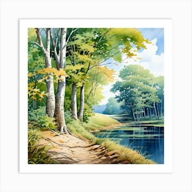 Landscape Painting 15 Art Print