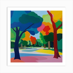 Abstract Park Collection Yoyogi Park Tokyo 3 Art Print