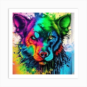 Wolf Painting Art Print