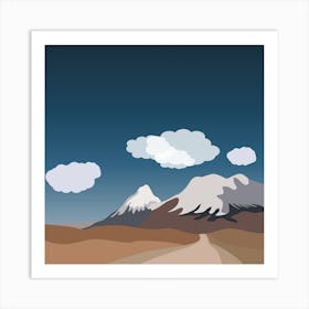 Road In The Mountains Art Print