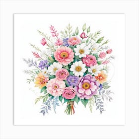 Bouquet Of Flowers 6 Art Print