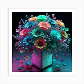 Flowers In A Vase 5 Art Print