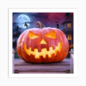 Halloween Pumpkin Art Print