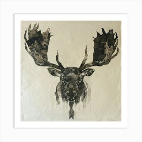 Moose Head Art Print