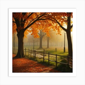 1000014287 Autumn season art print Art Print