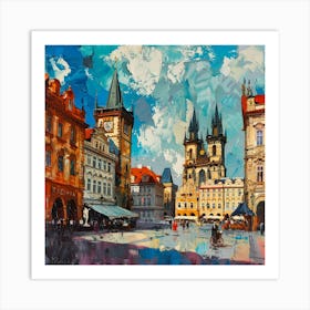 Prague Square Art Print