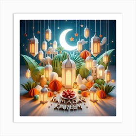 Ramadan Kareem Mubarak Greetings 5 Art Print