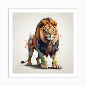 Lion Painting Art Print