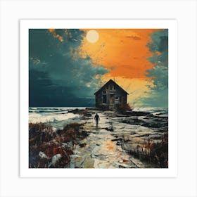 House On The Beach Art Print